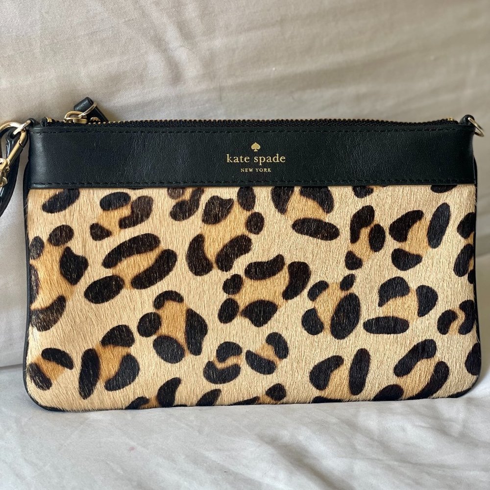 Kate Spade Leopard Print Wristlet